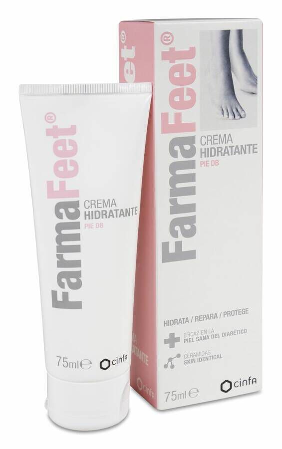 FarmaFeet Crema Hidratante Pie Diabético, 75 ml