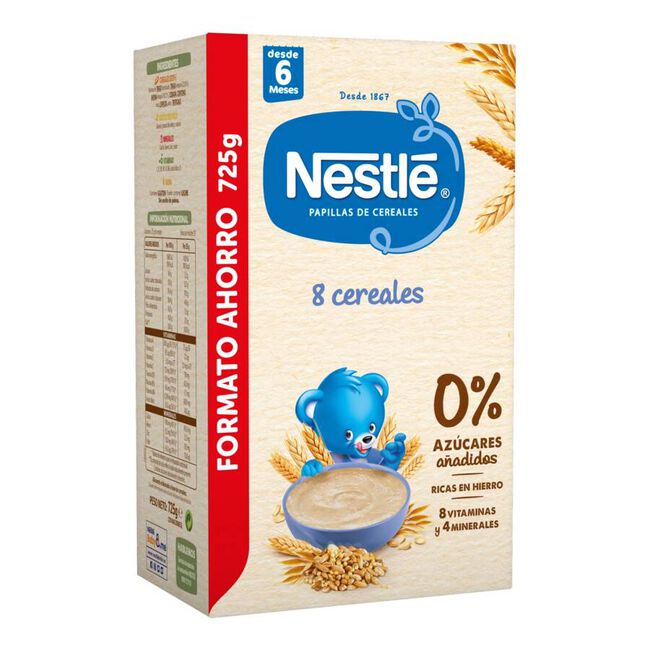 Nestlé Papilla 8 Cereales, 725 g