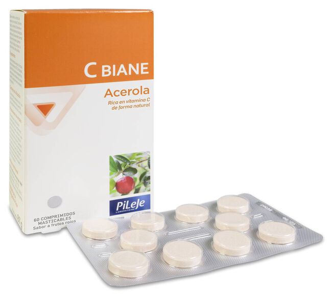 Pileje C-Biane, 60 Comprimidos Masticables
