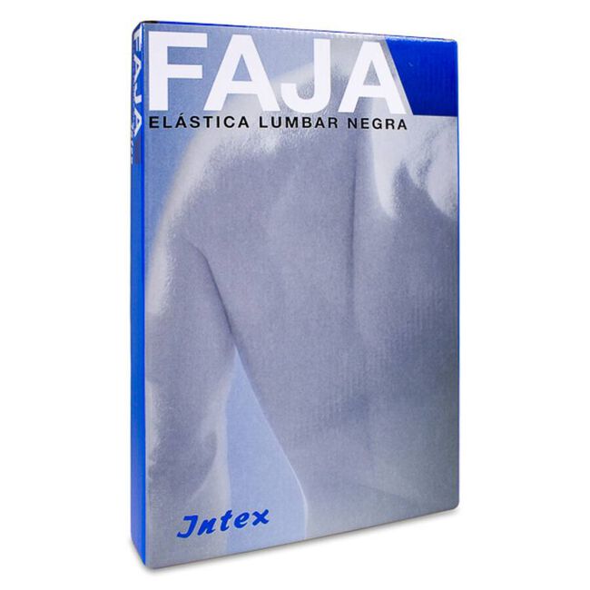 Intex Faja Elástica Lumbar color Negra, 1 Ud