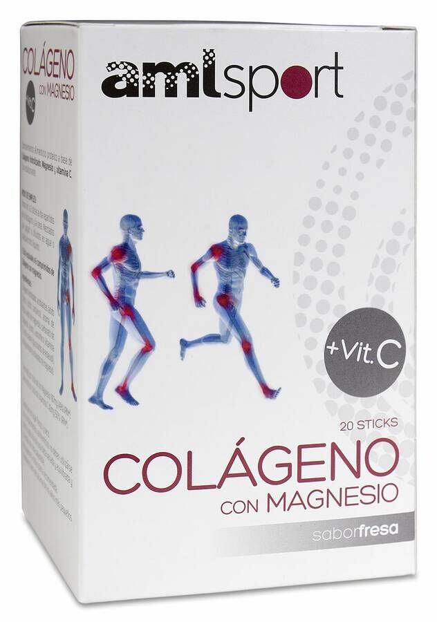 Ana María Lajusticia Sport Colágeno con Magnesio + Vitamina C, 20 Uds