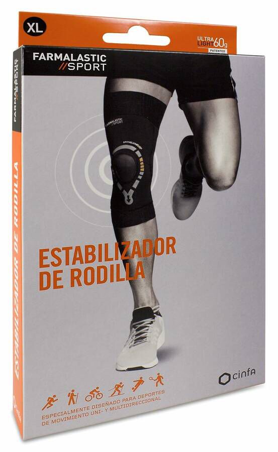 Farmalastic Sport Estabilizador de Rodilla Talla XL, 1 Ud