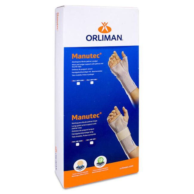 Orliman Muñequera Férula Palmar I50 Izquierda Talla 1 12-15, 1 Unidad