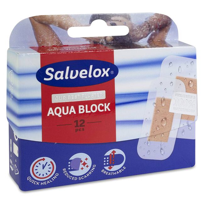 Salvelox Aqua Block Cura Rapid, 12 Uds