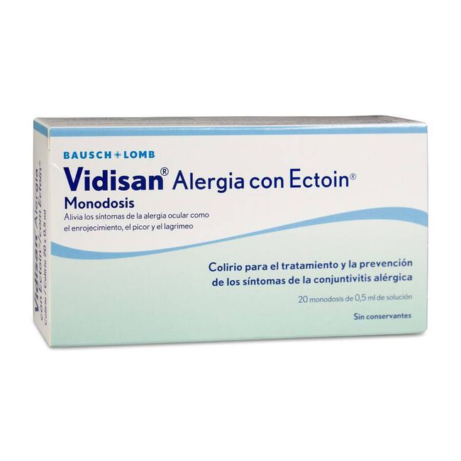 Vidisan Alergia con Ectoin, 20 Uds