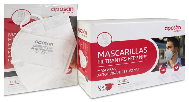 Aposán Mascarillas FFP2, 10 Uds