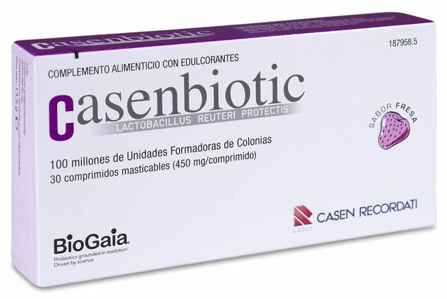 Casenbiotic Sabor Fresa, 30 Comprimidos