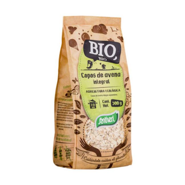 Santiveri Copos de Avena Integral BIO, 500 g