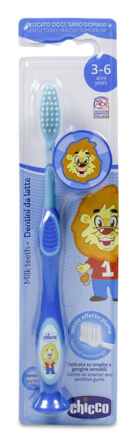 Chicco Cepillo de Dientes Azul +3 años, 1 Ud