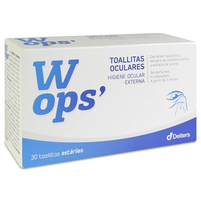  Wops Toallitas Oculares, 30 Unidades