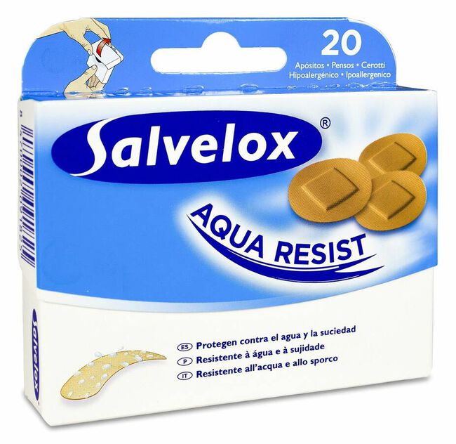 Salvelox Aqua Resist Redondos, 20 Uds