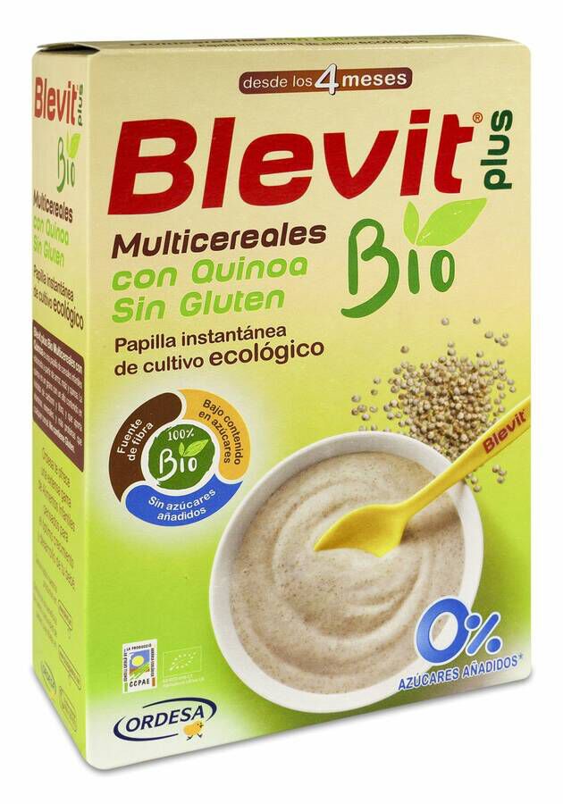 Blevit Plus Multicereales con Quinoa sin Gluten BIO, 250 g