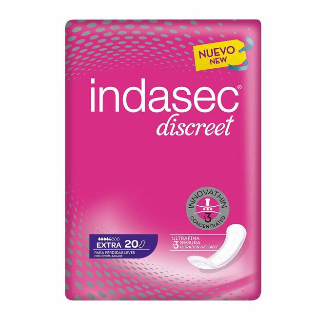 Indasec Discreet Extra, 20 Uds