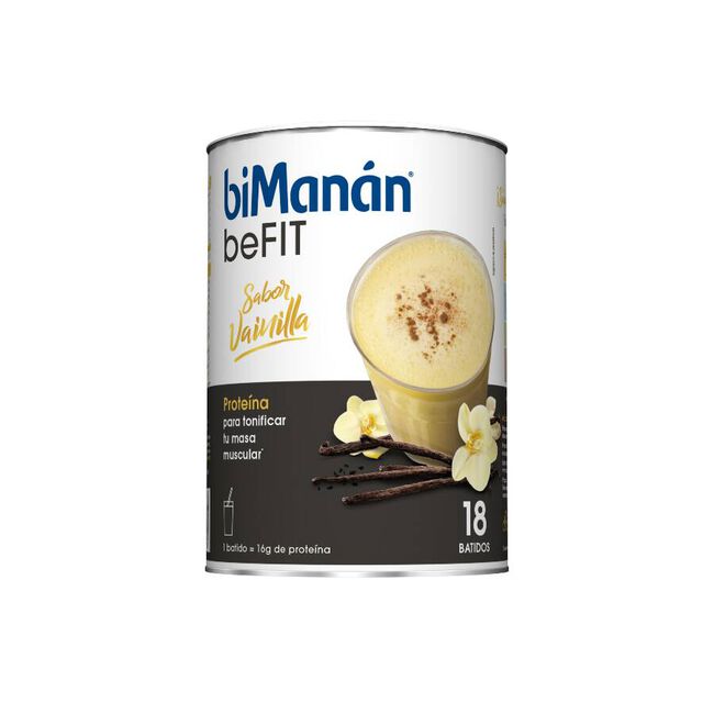 biManán beFIT Batido Sabor Vainilla, 18 Uds