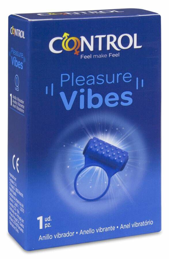 Control Pleasure Vibes Anillo Vibrador, 1 Ud