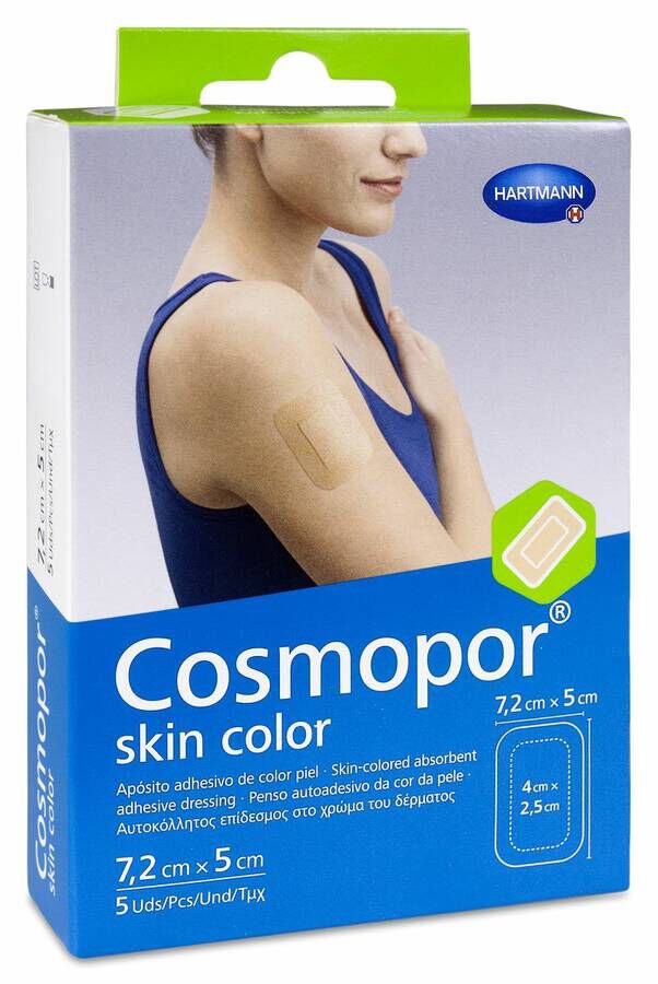 Cosmopor Skin Color 7,2 x 5 cm, 5 Uds