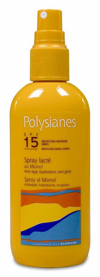 Polysianes Spray Leche SPF 15, 125 ml