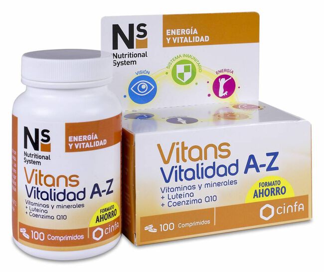 Ns Vitans Vitalidad A-Z, 100 Comprimidos