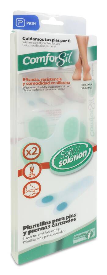Comforsil Plantillas Silicona Pies Cansados Talla L, 2 Unidades