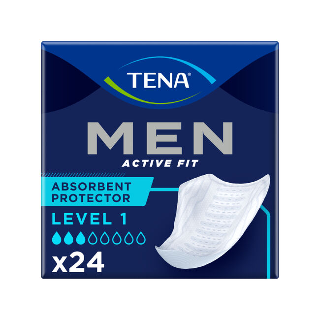 TENA Men Active Fit Absorbente Incontinencia Nivel 1, 24 Uds