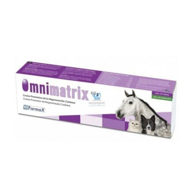 Hifarmax Omnimatrix Crema Cicatrizante para Perros, Gatos y Caballos, 60 g