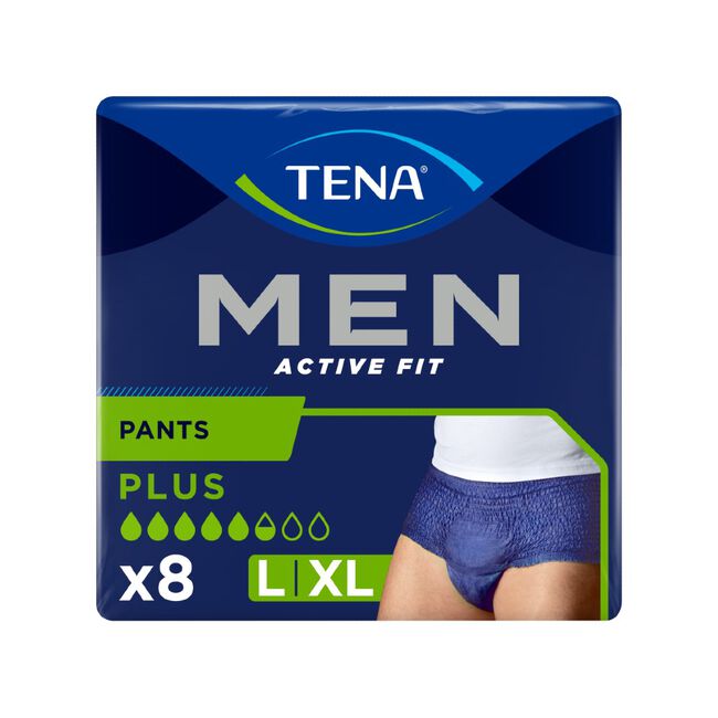 TENA Men Active Fit Pants Talla L/XL, 8 Uds