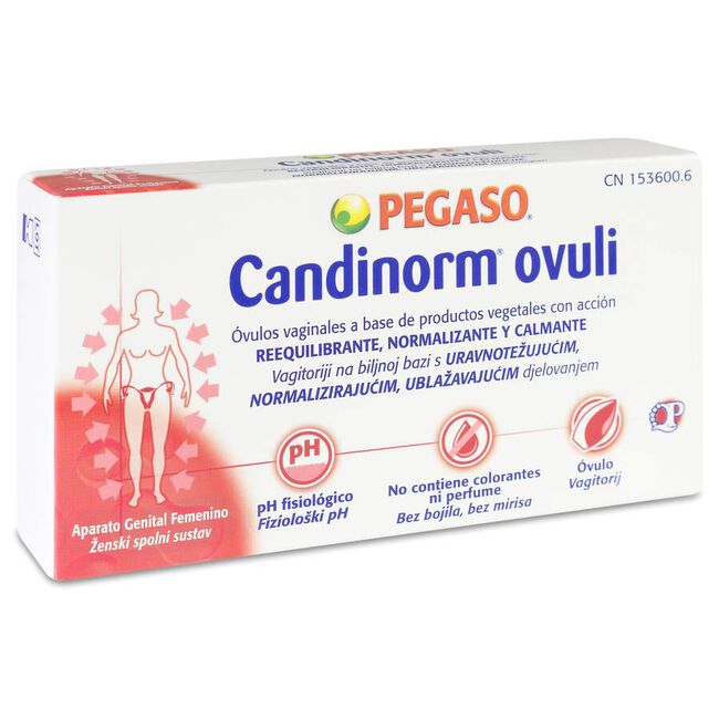 Pegaso Candinorm Óvulos Vaginales, 10 unidades