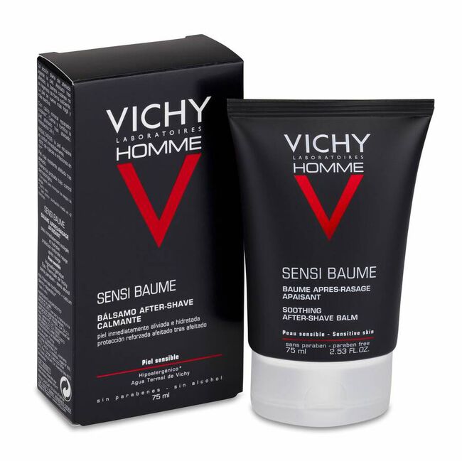 Vichy Homme Sensi Baume Bálsamo Calmante After-Shave, 75 ml