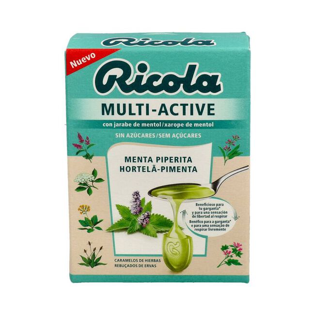 Ricola Caramelos Multiactive Menta Piperita Sin Azúcar, 51 g
