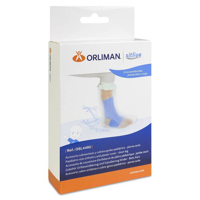Orliman Cubreortesis y Cubrescayolas Pediátrico – Pierna Corta OSL4495 Talla Universal, 1 Unidad