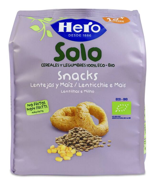 Hero Baby Snack Lentejas y Maíz Eco-Bio