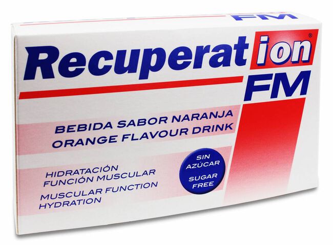 Recuperat-Ion FM Sabor Naranja Sin Azúcar, 20 Sobres