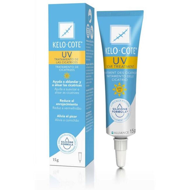 Kelo-Cote Reductor de Cicatrices UV FPS 30, 15 g