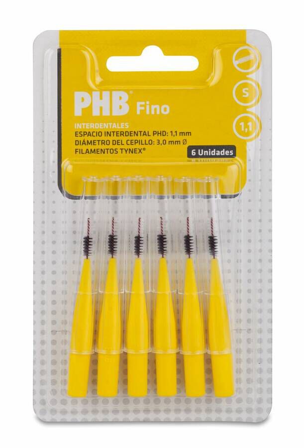 PHB Cepillo Interdental Fino, 6 Uds