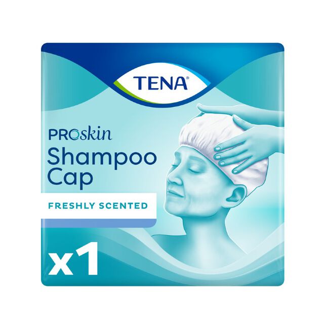 Tena Gorro con Champú y Acondicionador Sin Aclarado, 1 Ud