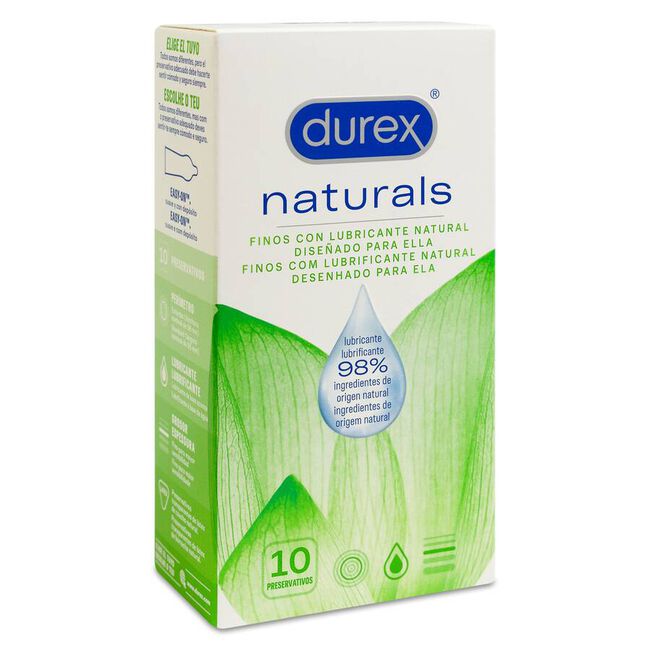 Durex Naturals Preservativos, 10 uds