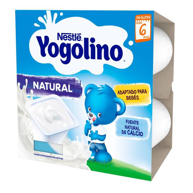 Nestlé Yogolino Sabor Natural, 4 Uds