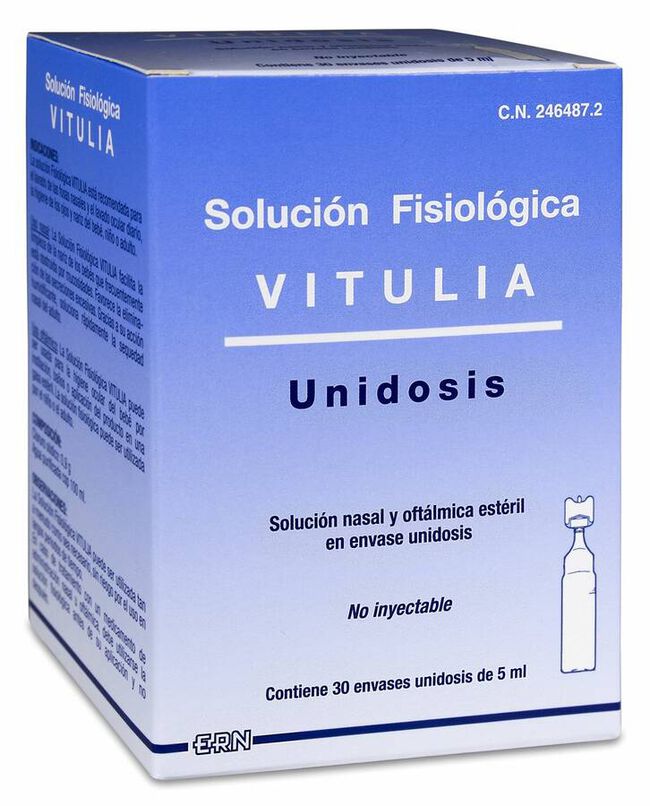 Vitulia Solución Fisiológica, 30 Uds x 5 ml