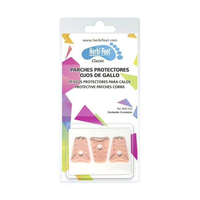Herbi Feet Parche Protectores Ojo Gallo 6090.1, 9 Unidades