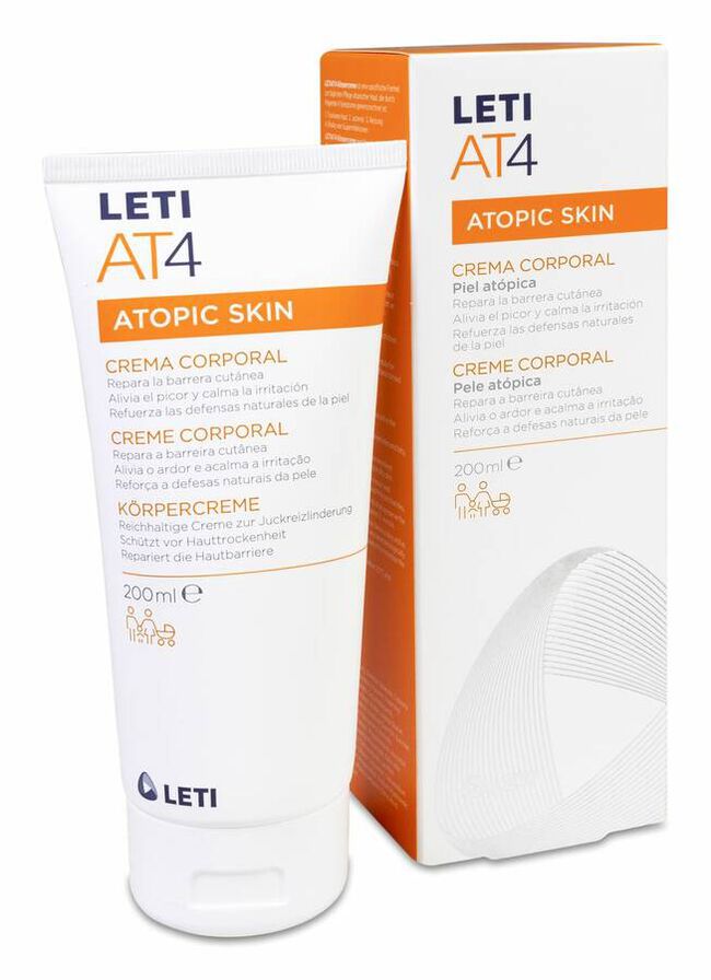 LETI AT4 Crema Corporal, 200 ml