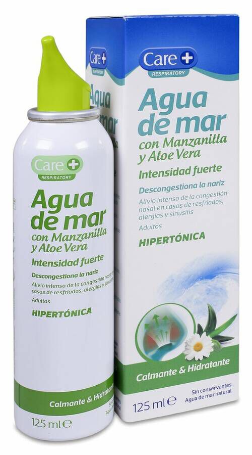 Care+ Agua de Mar Intensidad Fuerte Hipertónica, 125 ml