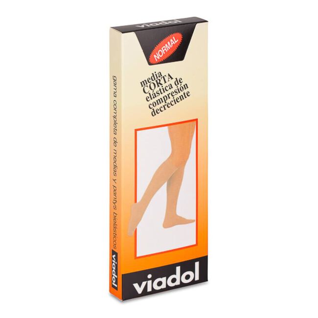 Viadol Media Corta C. Normal Talla Grande Beige, 1 ud