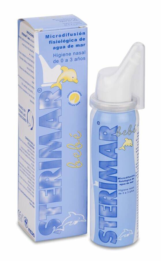 Sterimar Bebe Limpieza Nasal Agua De Mar Microdifusion, 50 ml