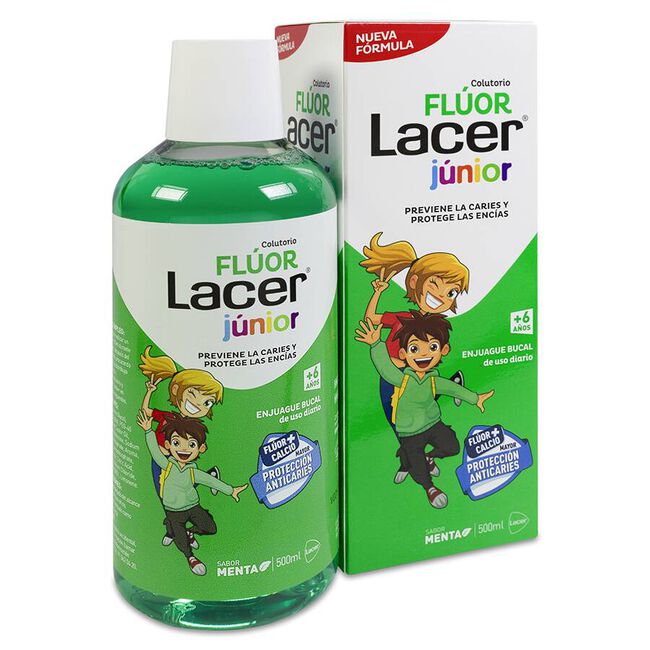 Lacer Colutorio Fluor Diario 0,05% Menta, 500 ml