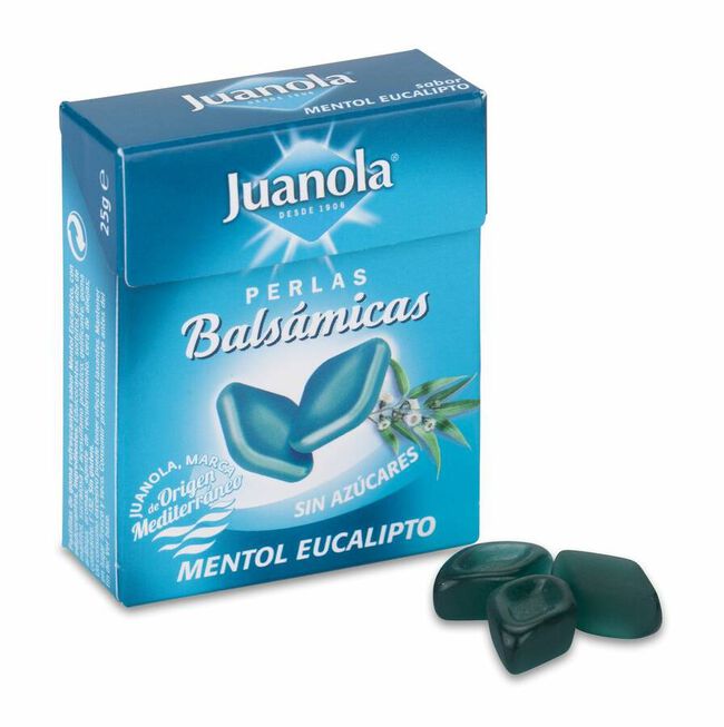 Juanola Perlas Mentol Eucalipto, 25 gramos