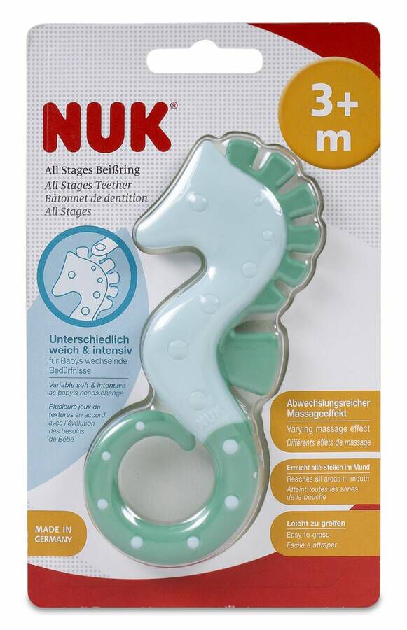 NUK Mordedor Multietapas Caballito de Mar, 1 Unidad