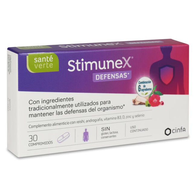Santé Verté Stimunex Defensas, 30 comprimidos