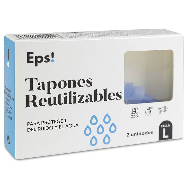 Deiters Teps! Tapón Silicona Reutilizables Talla L, 2 Unidades