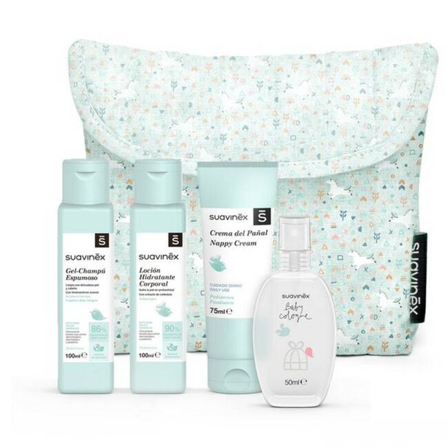 Suavinex Neceser de Viaje Baby Care Essenial Set, 4 uds