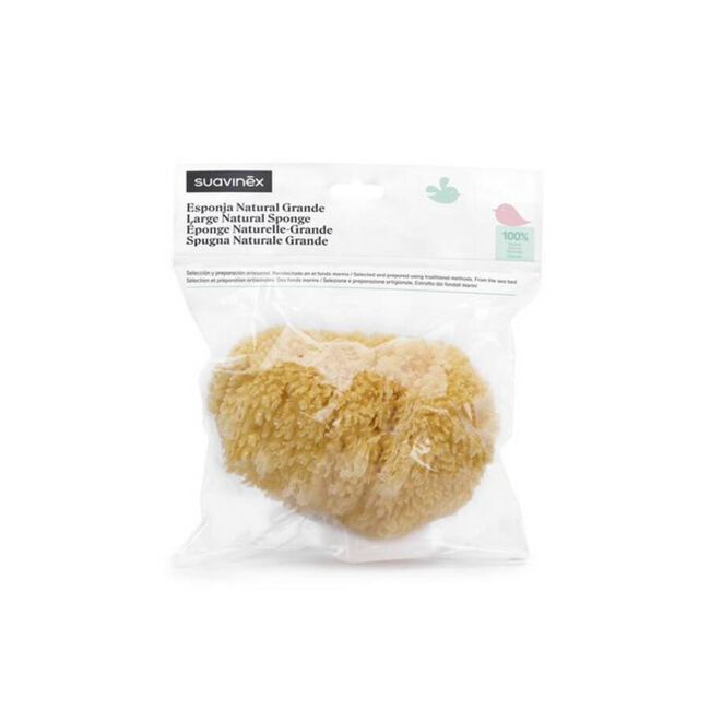 Suavinex Esponja Natural Grande, 1 Ud